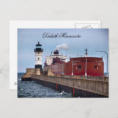 ミネソタ州ポール・R・トレグルサ船灯台 ポストカード (正面/裏面)