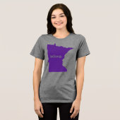 ミネソタ州マップが属する トライブレンドTシャツ (正面全面)