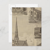 ミネソタ州ミネアポリスの最初の大学教会 ポストカード (正面/裏面)