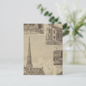 ミネソタ州ミネアポリスの最初の大学教会 ポストカード (スタンド正面)