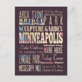 ミネソタ州ミネアポリスの有名な場所。 ポストカード (正面)