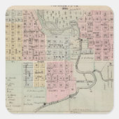 ミネソタ州モーア郡オースティンの地図 スクエアシール (正面)