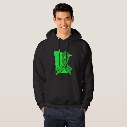 ミネソタ州ライム病啓発Tシャツ パーカ (正面フル)