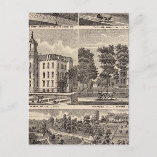 ミネソタ州ラピダンにあるラピダンミルズとレジデンス ポストカード (正面)