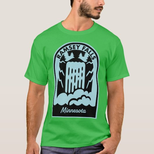 ミネソタ州ラムゼーフォールズ オーバーサイズ Tシャツ (正面)