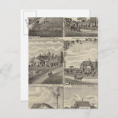 ミネソタ州リチフィールドのレジデンス、ファーム、ミル ポストカード (正面/裏面)