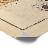 ミネソタ州ルスール郡の地図 ポスター (角)