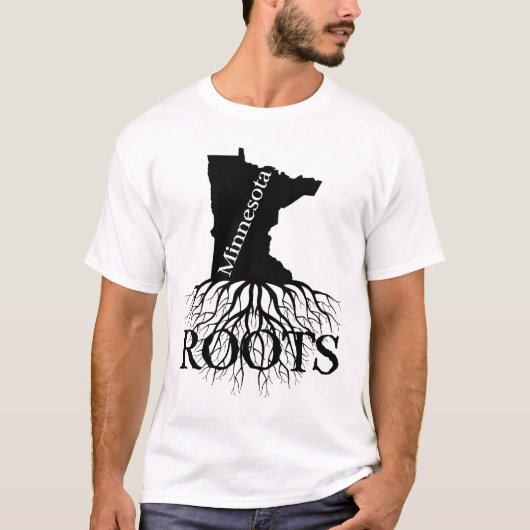 ミネソタ州ルーツ女子またはメンズシャツ Tシャツ (正面)