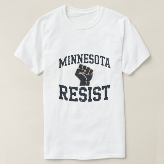 ミネソタ州レジスタンス抗議Tシャツ Tシャツ (デザイン正面)
