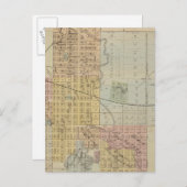 ミネソタ州ロチェスターの地図 ポストカード (正面/裏面)