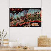 ミネソタ州ロチェスター – ラージ・レターシーン2 ポスター (キッチン)