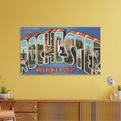 ミネソタ州ロチェスター – 大きな文字のシーン キャンバスプリント (インサイチュ (リビング))