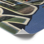 ミネソタ州ロチェスター – 大きな文字のシーン ポスター (角)