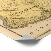 ミネソタ州ワシントン郡の地図 ポスター (角)