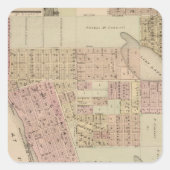 ミネソタ州ワシントン郡スティルウォーターの地図 スクエアシール (正面)