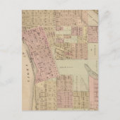 ミネソタ州ワシントン郡スティルウォーターの地図 ポストカード (正面)