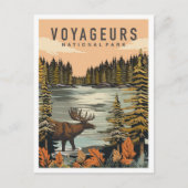 ミネソタ州ヴォヤージェルズ国立公園 旅行 ポストカード (正面)