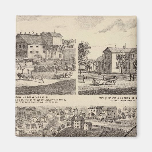 ミネソタ州刑務所 マグネット (正面)