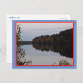 ミネソタ州北部はがき内の反射の湖 ポストカード (正面/裏面)