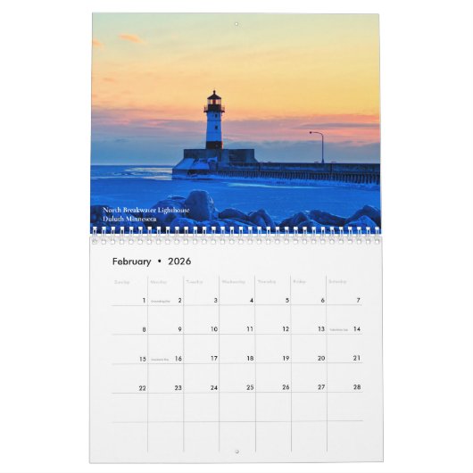 ミネソタ州北部カレンダー カレンダー (2月 2026)