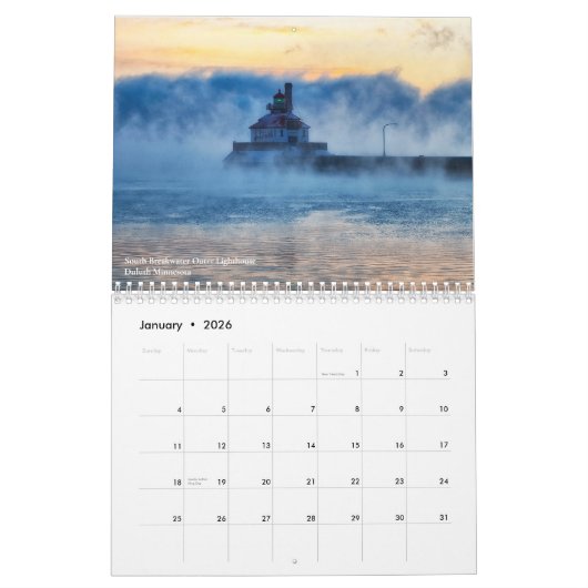 ミネソタ州北部カレンダー カレンダー (1月 2026)