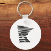 ミネソタ州名ワードアートキーチェーン キーホルダー (正面)