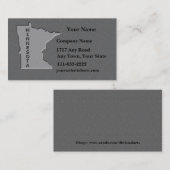 ミネソタ州名刺の石の外観 名刺 (正面/裏面)