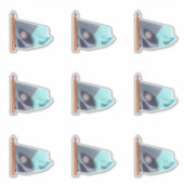 ミネソタ州州旗 シール (正面)