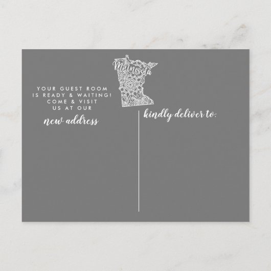 ミネソタ州引越し案内ポストカード 案内ポストカード (裏面)