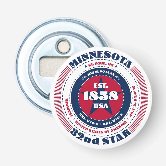 ミネソタ州情報サークル 栓抜き (正面)