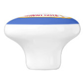 ミネソタ州旗とセラミックノブの引っ張り セラミックノブ (側面)