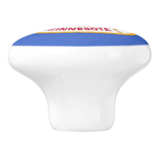 ミネソタ州旗とセラミックノブの引っ張り セラミックノブ (側面)