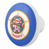 ミネソタ州旗とセラミックノブの引っ張り セラミックノブ (右)