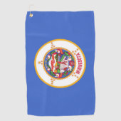 ミネソタ州旗の付いたゴルフタオル ゴルフタオル (正面)