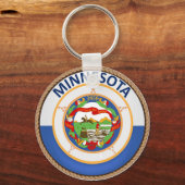 ミネソタ州旗の州 キーホルダー (正面)