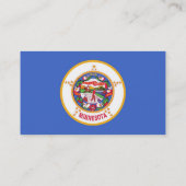 ミネソタ州旗を持つ名刺 名刺 (裏面)