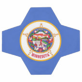 ミネソタ州旗を持つ愛国的なサッカーボール サッカーボール (フラット)