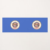 ミネソタ州旗を持つ愛国的なヨガマット ヨガマット (裏面(横))