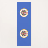 ミネソタ州旗を持つ愛国的なヨガマット ヨガマット (正面)