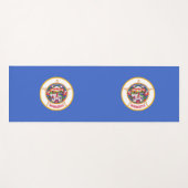 ミネソタ州旗を持つ愛国的なヨガマット ヨガマット (正面(横))