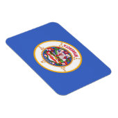 ミネソタ州旗を持つ愛国的な柔軟な磁石 マグネット (右側)