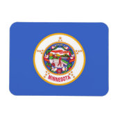 ミネソタ州旗を持つ愛国的な柔軟な磁石 マグネット (横)