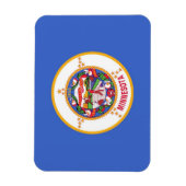 ミネソタ州旗を持つ愛国的な柔軟な磁石 マグネット (縦)