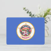 ミネソタ州旗を持つ愛国的招待状 招待状 (スタンド正面)