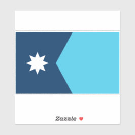 ミネソタ州旗ステッカー シール