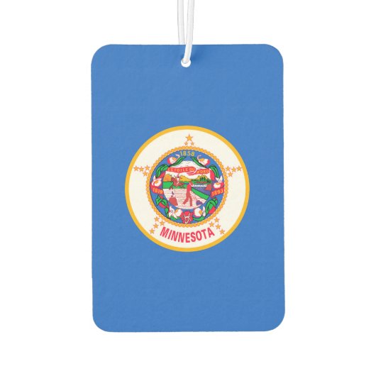 ミネソタ州旗デザイン カーエアーフレッシュナー (裏面)