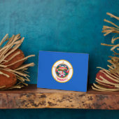 ミネソタ州旗デザイン フォトプラーク (側面)