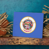 ミネソタ州旗プラーク フォトプラーク (側面)