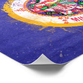 ミネソタ州旗動揺して ポスター (角)