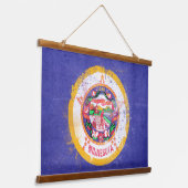 ミネソタ州旗動揺して 吊り下げ型タペストリー (傾斜あり)